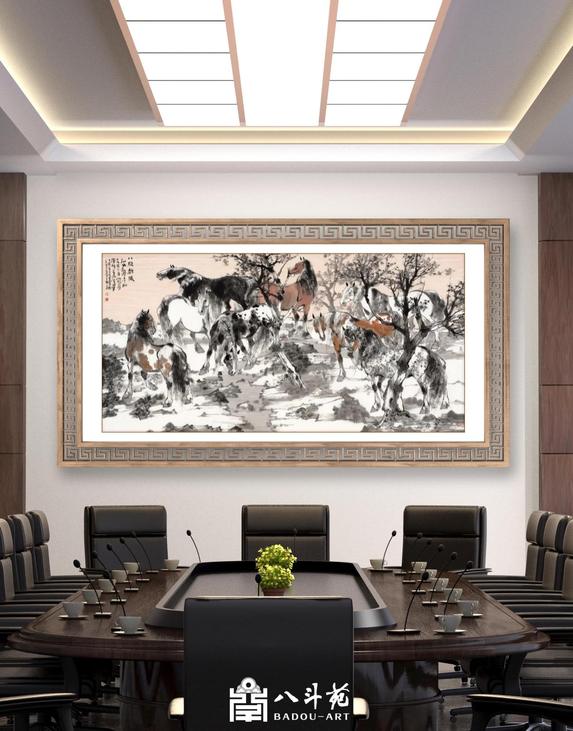 Liu Liyong Animal Painting | Eight Steeds (八骏图)