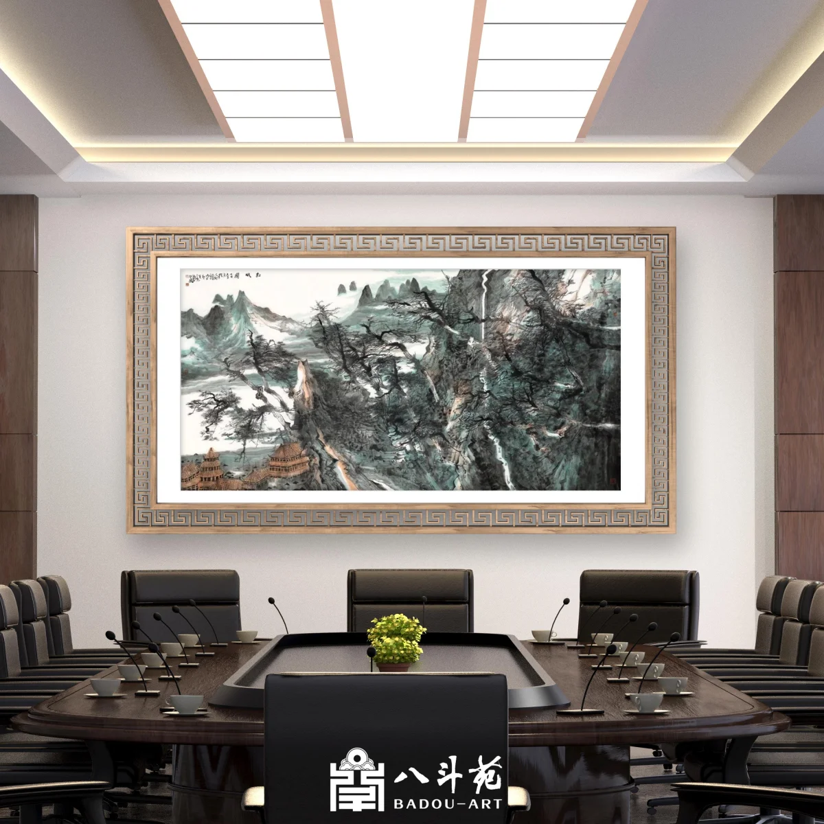 Liu Liyong Landscape Painting | Pine Wind Mountain View (松风图)
