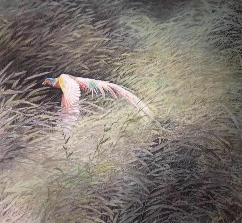 Zhang Hui painting Early Spring, 2006, 180 x 160 cm