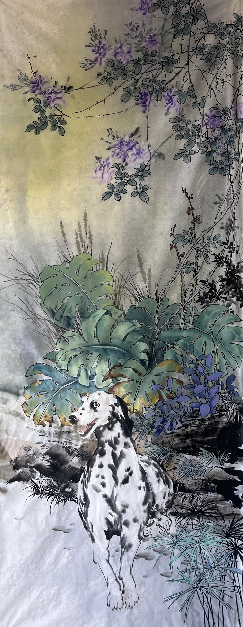 Zhang Hui painting The Joy of Barley, 2024, 180 x 97 cm