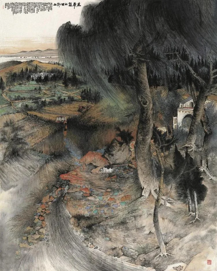 On the Field of Hope by Chang Zhaohui, 220 x 180 cm, 2019