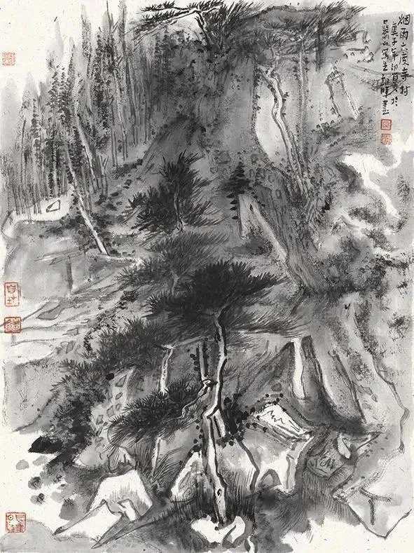Beishan Rock Carvings at Dazu, Chongqing, by Chang Zhaohui, 50 x 40 cm