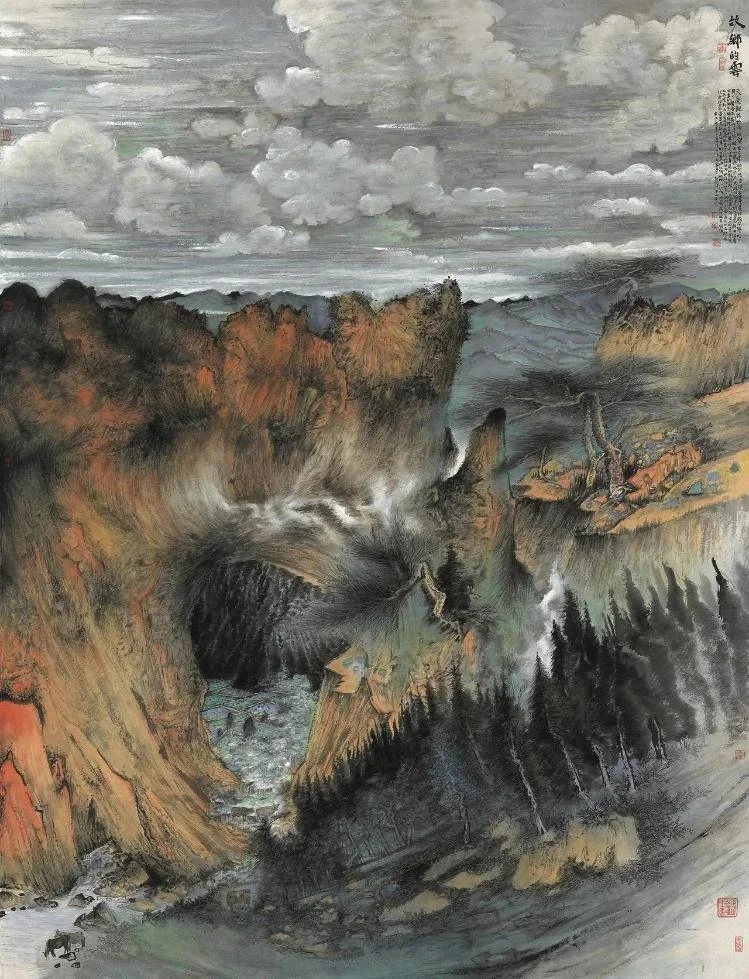 Clouds Over My Homeland by Chang Zhaohui, 200 x 180 cm, 2019