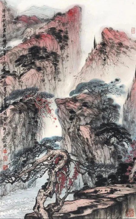 Jinxiu Qiuse Jin Zhaohui, 97x60cm, 2014
