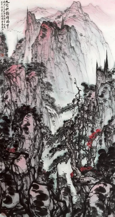 Taihang Qiuyun Ruixiang, 180x97cm, 2018