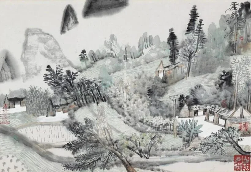 Yao Mingjing ink painting featured in the interview on Zen and painting