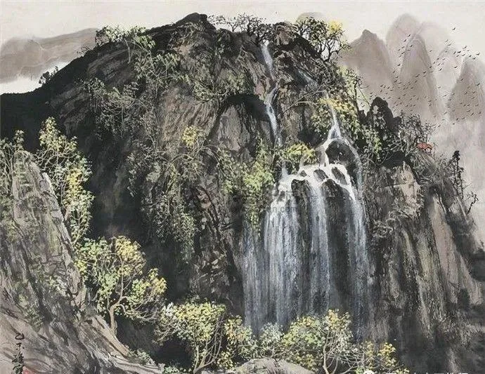 Landscape painting by Wang Weibao