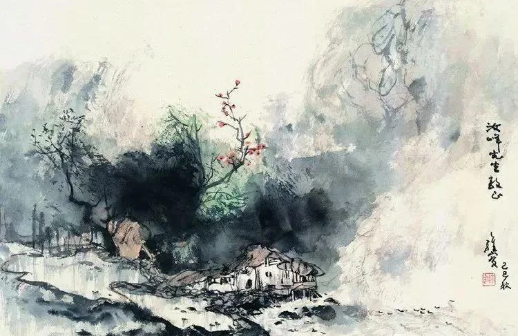 Landscape painting by Wang Weibao