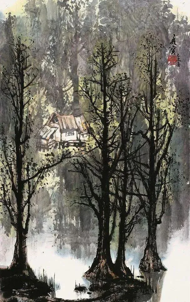 Landscape painting by Wang Weibao