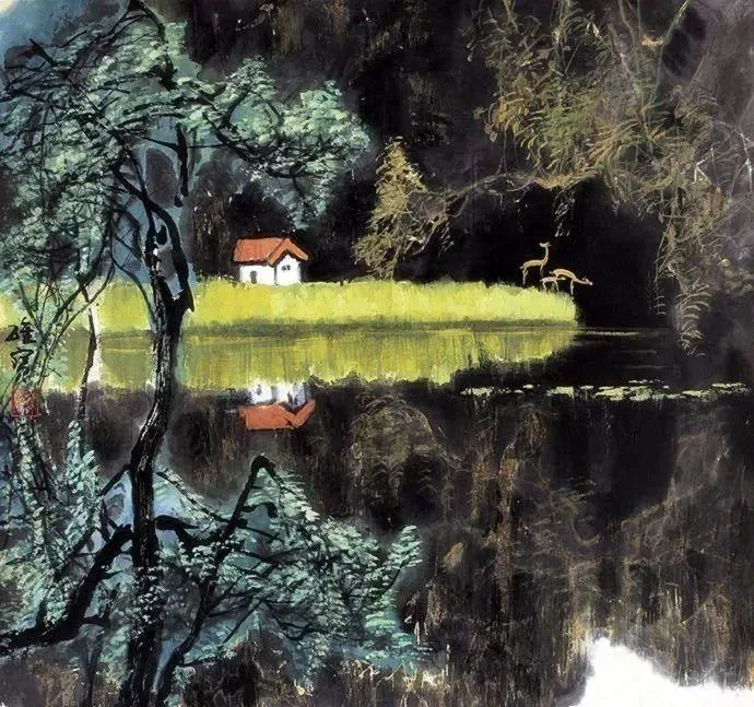 Landscape painting by Wang Weibao