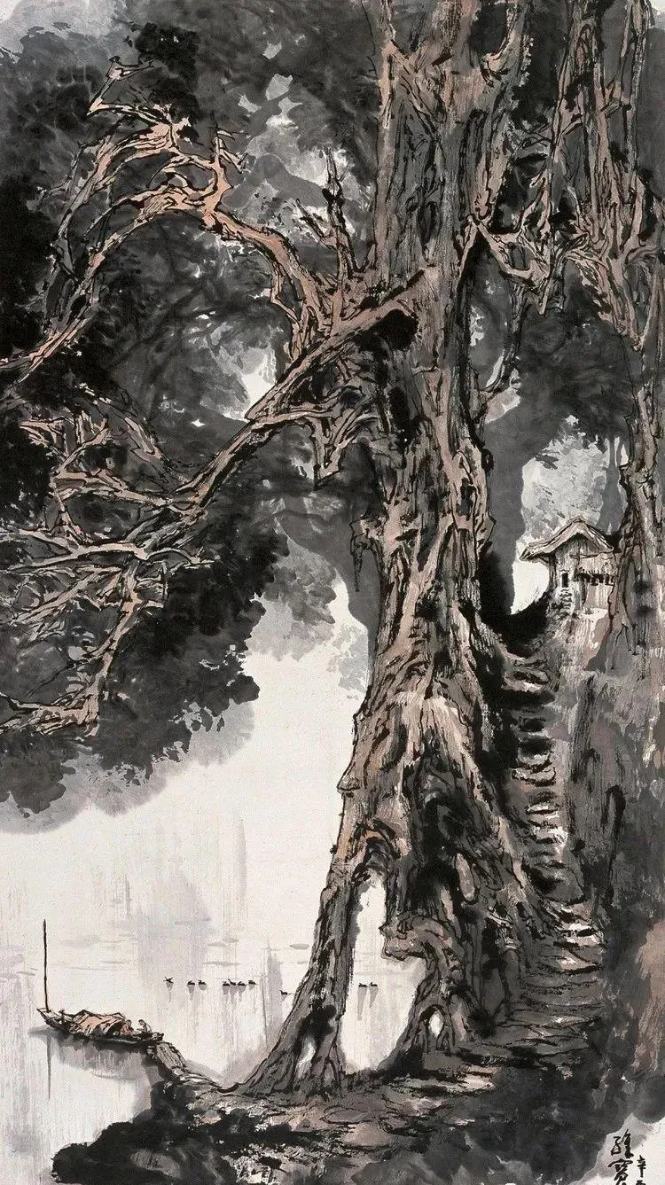 Landscape painting by Wang Weibao