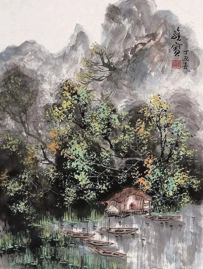 Landscape painting by Wang Weibao