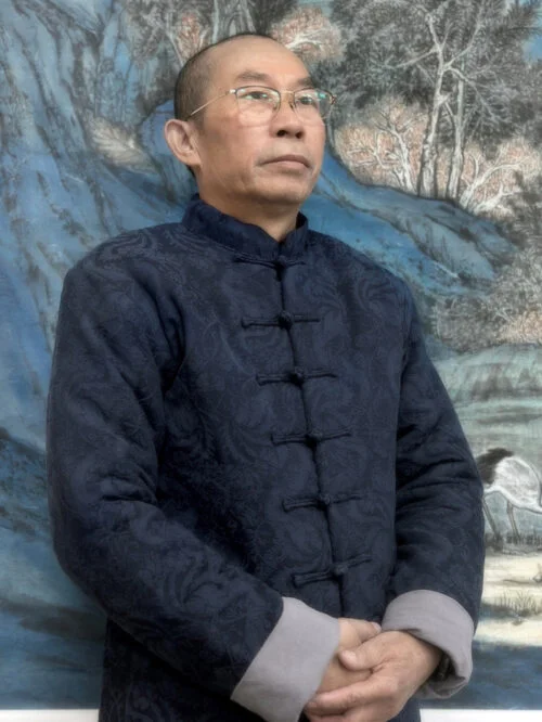 Portrait of landscape painter Huang Guomin