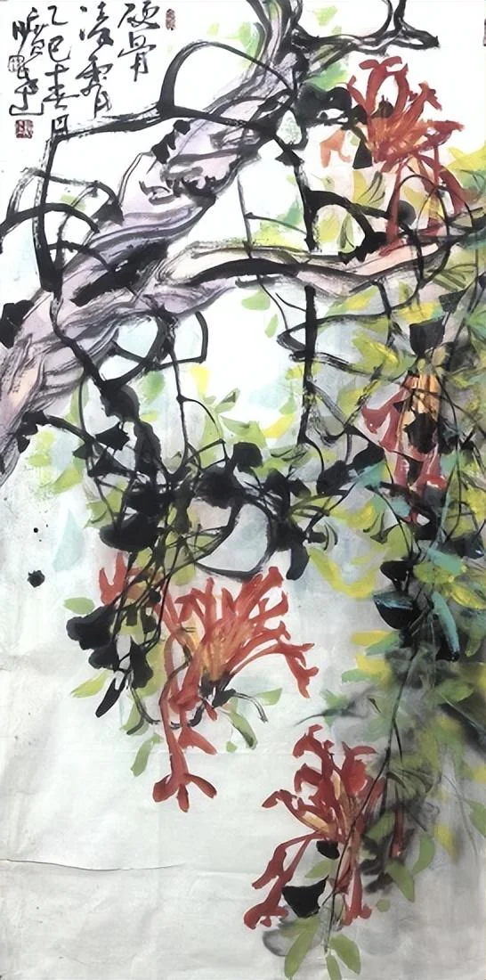 Painting of natural scenery by Xu Kuangda